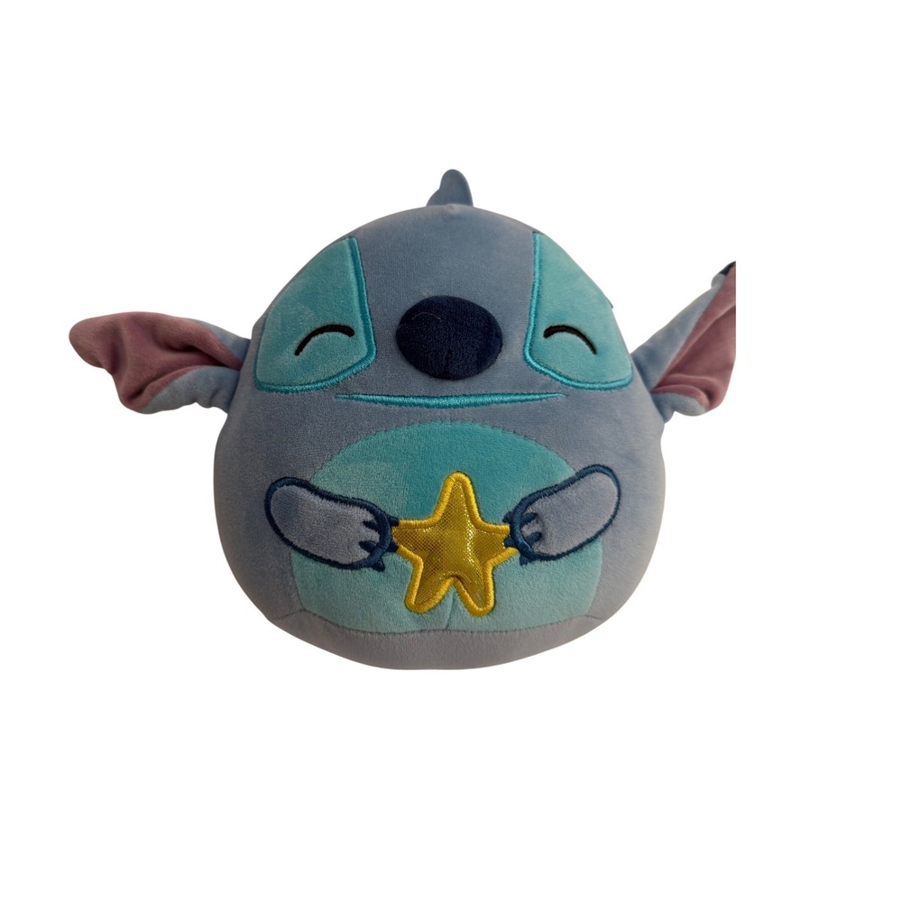 Disney Squishmallows Stitch‎ Plush Toy Stuffed Animal Blue Star Holding